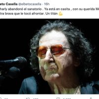 Charly García recibió el alta médica luego de estar tres meses internado
