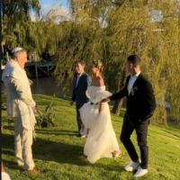 Natalia Lobo se casó con Ariel Polaco en una soñada boda