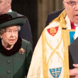La Reina Isabel II de Gran Bretaña asiste a un Servicio de Acción de Gracias para el Príncipe Felipe, Duque de Edimburgo, en la Abadía de Westminster en el centro de Londres.  | Foto:AFP