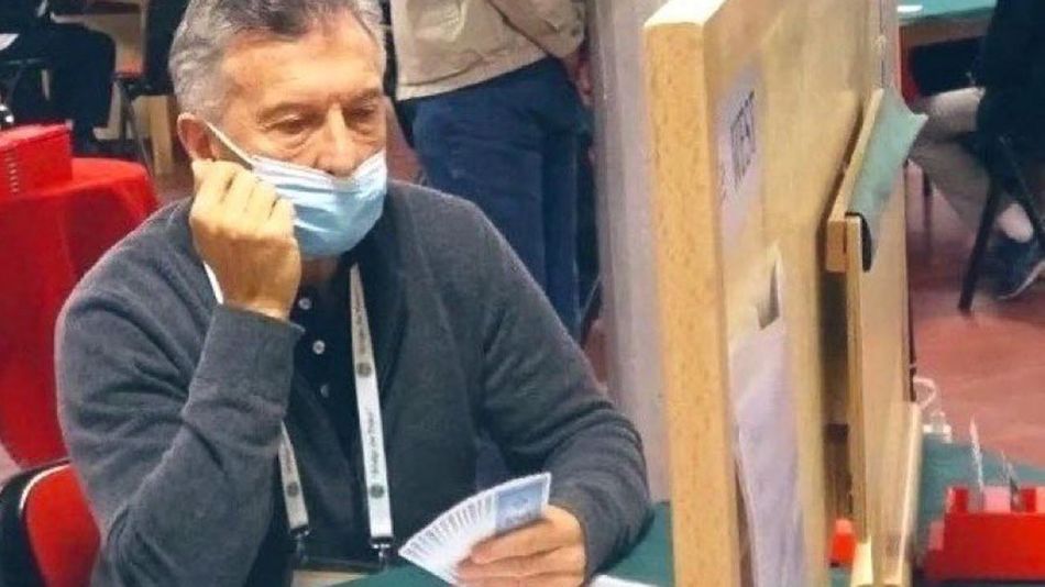 Macri en el Mundial de Bridge 20220329