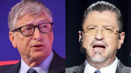 Bill Gates y Rodrigo Chaves (candidato a presidente de Costa Rica) 20220330