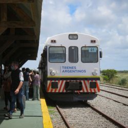 Vista de la estación Divisadero, en Pinamar. 