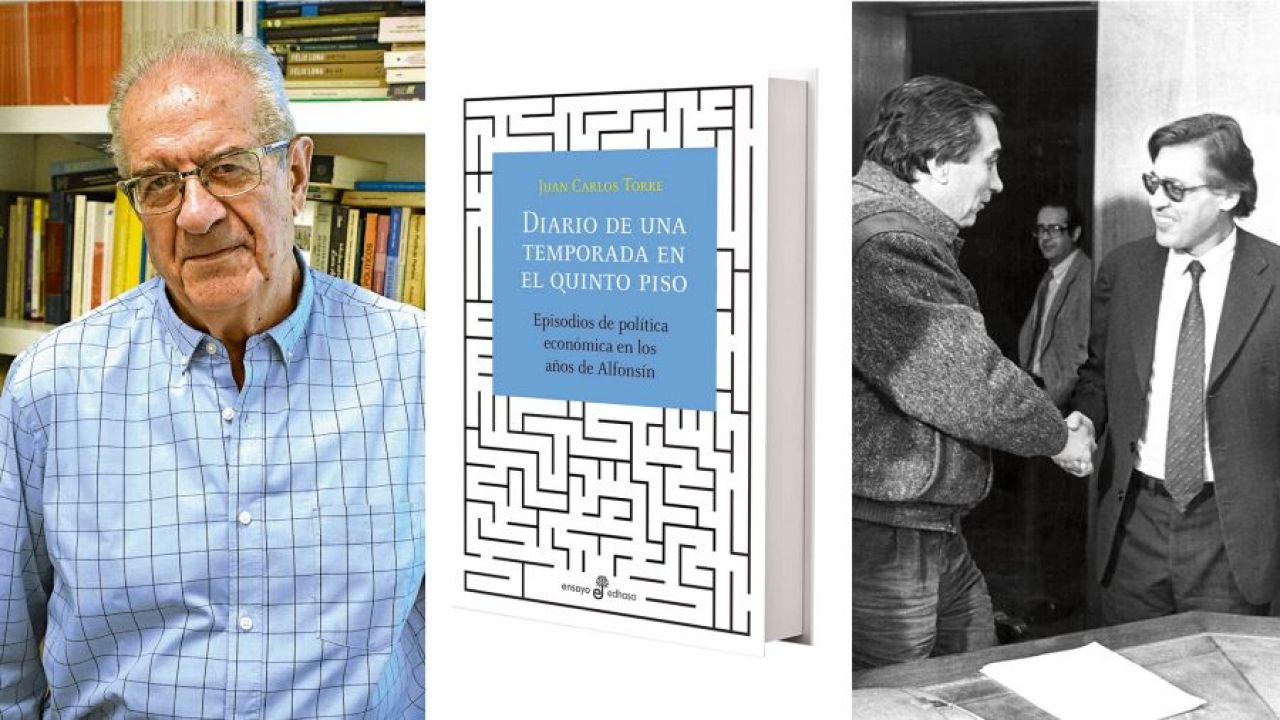 Juan Carlos Torre y su libro | Foto:Cedoc