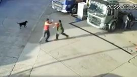 Por el tope al gasoil, un camionero y un playero se agarraron a las piñas