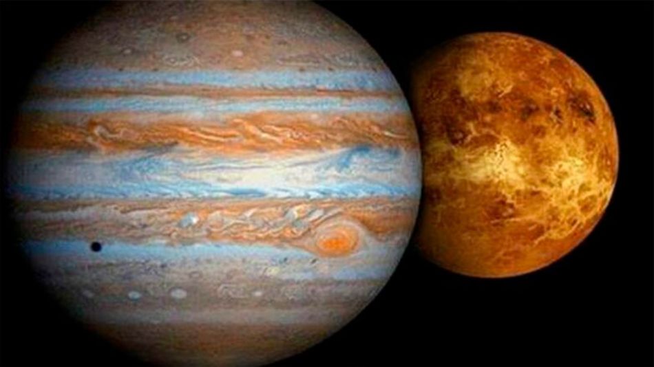 Venus y Júpiter