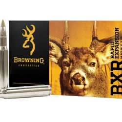 En calibre .308 Winchester, Browning ofrece las variantes BXR y BXC con puntas de 155 y 168 grains (gr) a $ 13.100 y $ 16.100 la caja de 50 unidades, respectivamente. 