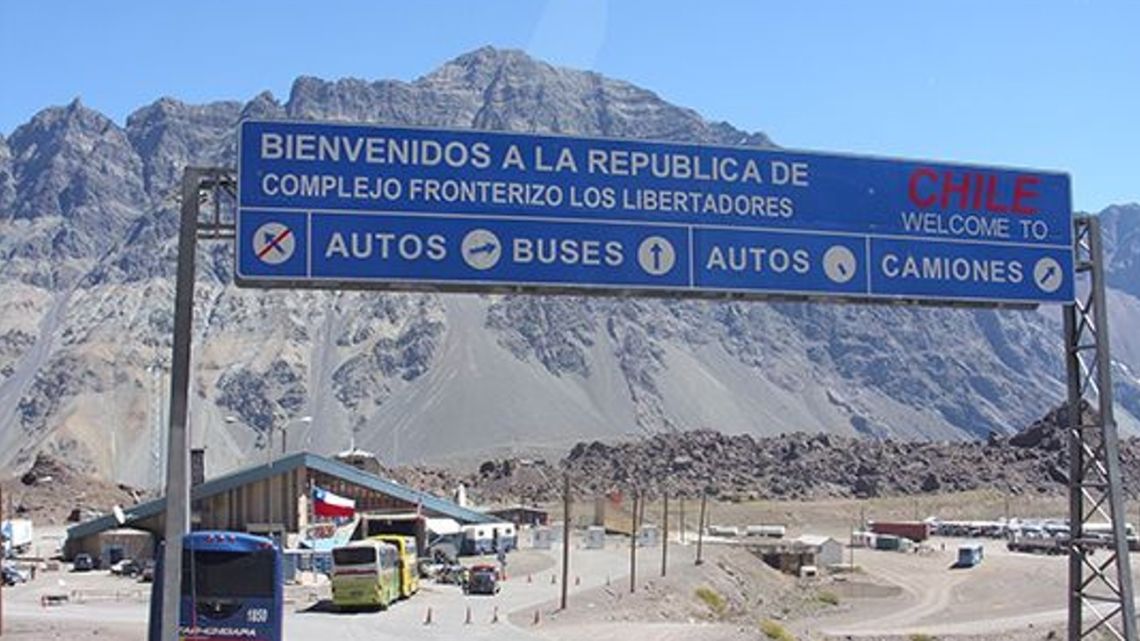 Border crossing Los Libertadores, the crossing most used by people from Córdoba to reach the neighbouring country.