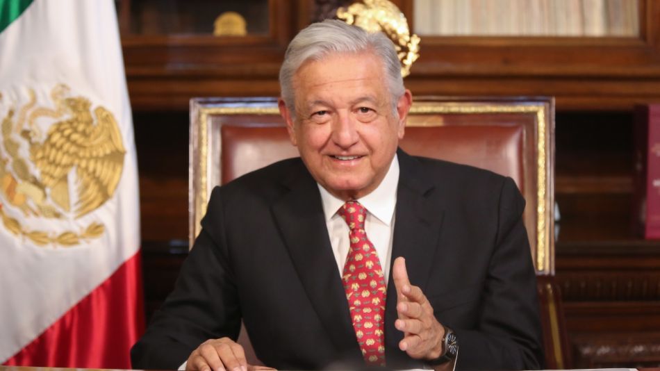 20220411 El presidente de México, Andrés Manuel López Obrador, feliz por ser ratificado en su cargo hasta 2024.