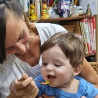 Así creció Emilio, el hijo de Alberto Cormillot y Estefanía Pasquini