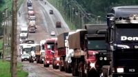 Protesta de camioneros en Paraguay 