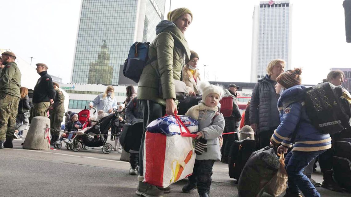 Populacja Warszawy wzrosła 17-krotnie z powodu napływu uchodźców z Ukrainy