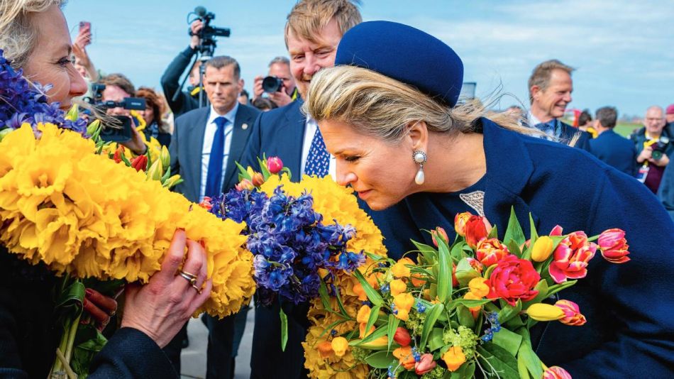 Máxima Zorreguieta, la reina de los tulipanes: el look "total blue" que marcó tendencia