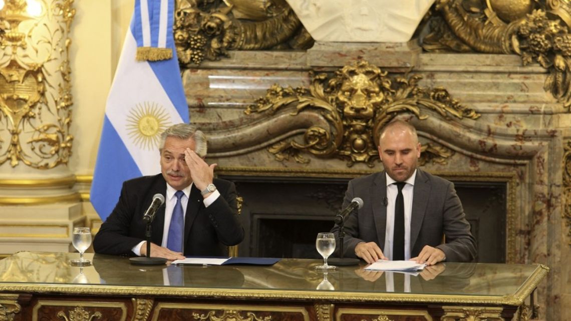 President Alberto Fernández and Economy Minister Martín Guzmán.
