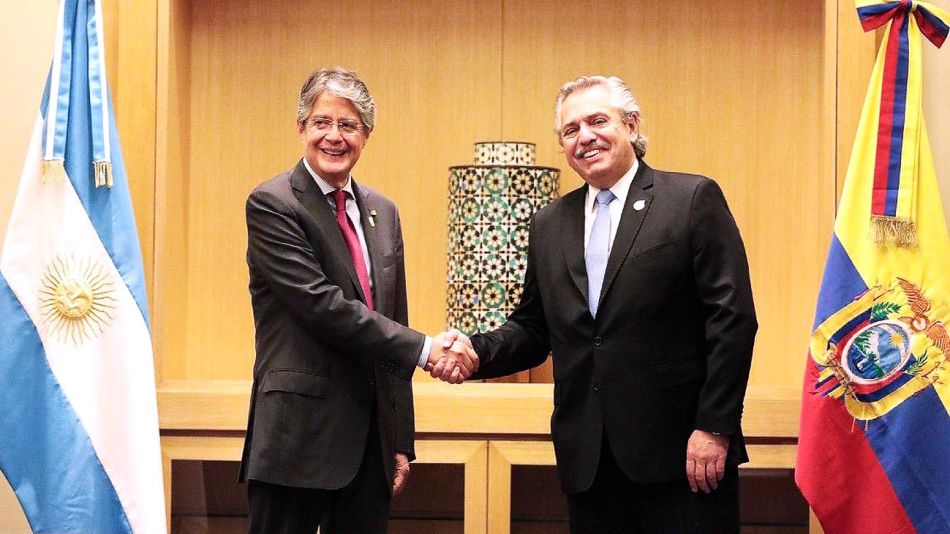 Alberto Fernández recibe a su par ecuatoriano Guillermo Lasso en Casa Rosada | Perfil