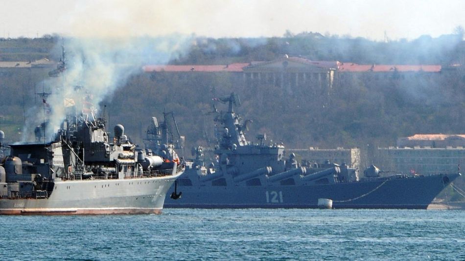 Hundimiento del buque "Moskva" de Rusia en el Mar Negro 20220418