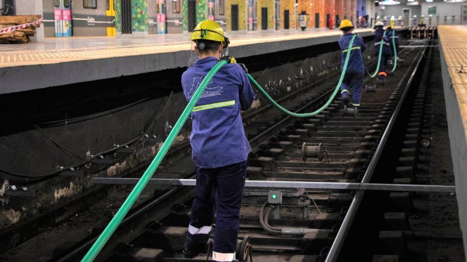 Obras de repotenciación en el subte porteño 20220420