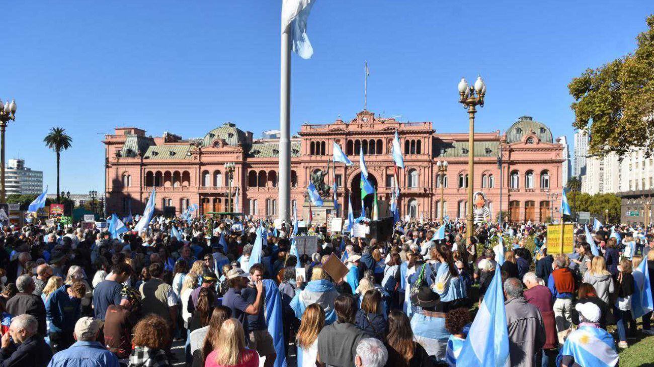 Tractorazo del campo en protesta de las medidas del Gobierno.