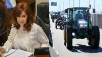 La vecina de CFK se sumó al tractorazo.