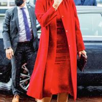 Máxima lo hizo otra vez: deslumbró con su look red power