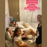 Así espera Mica Viciconte a Luca: la tierna foto junto a las hijas de Fabián Cubero
