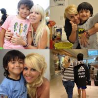 Claudia Villafañe conoció a su nieta, Azul