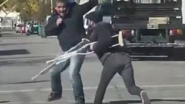 "Fuga del paralítico" en Pergamino: mendigaba con muletas y escapó corriendo en una pelea