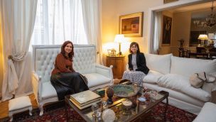 Cristina Kirchner se reunió con Pilar del Río