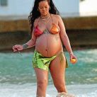 Las fotos de Rihanna con súper panza en Barbados