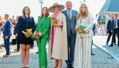 Máxima brilló con sus hijas: Holanda festejó los 55 del Rey 