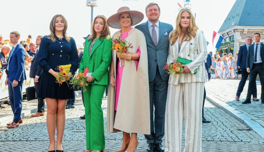 Máxima brilló con sus hijas: Holanda festejó los 55 del Rey 