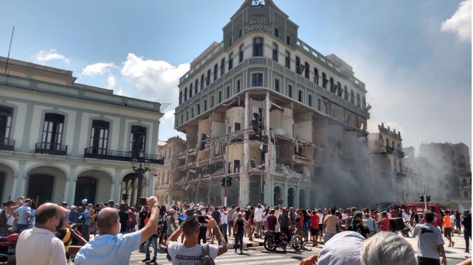 Explosión en un hotel del centro de La Habana - Cuba 20220506