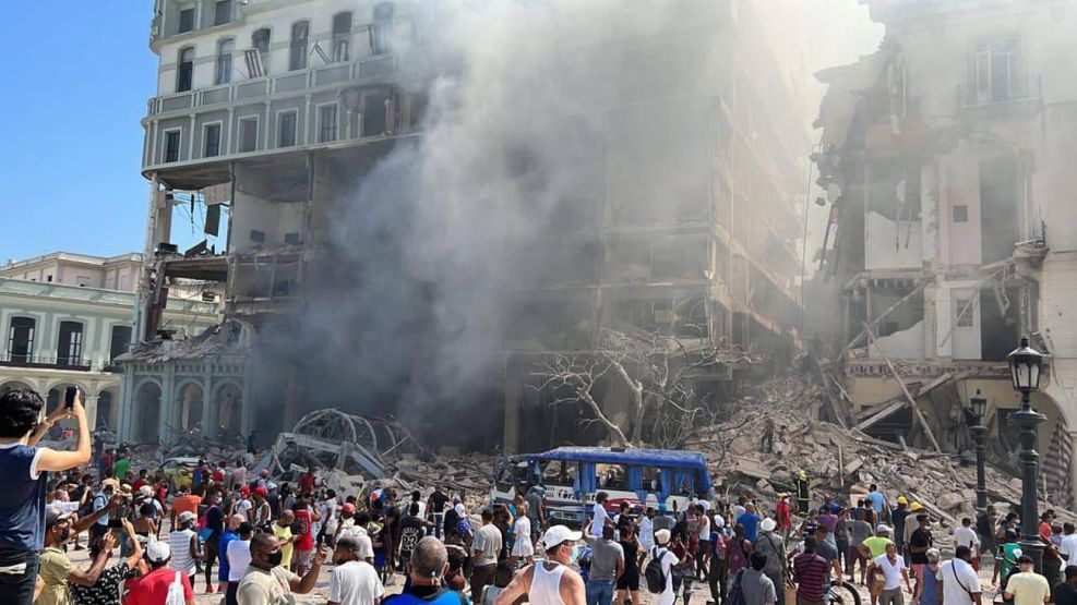Explosión en un hotel del centro de La Habana - Cuba 20220506