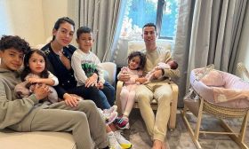 Georgina Rodríguez, Cristiano Ronaldo y su familia