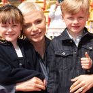 Charléne de Mónaco, muy contenta junto a sus hijos en su última aparición pública