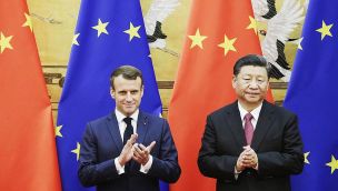 Emmanuel Macron y Xi Jinping 20220510