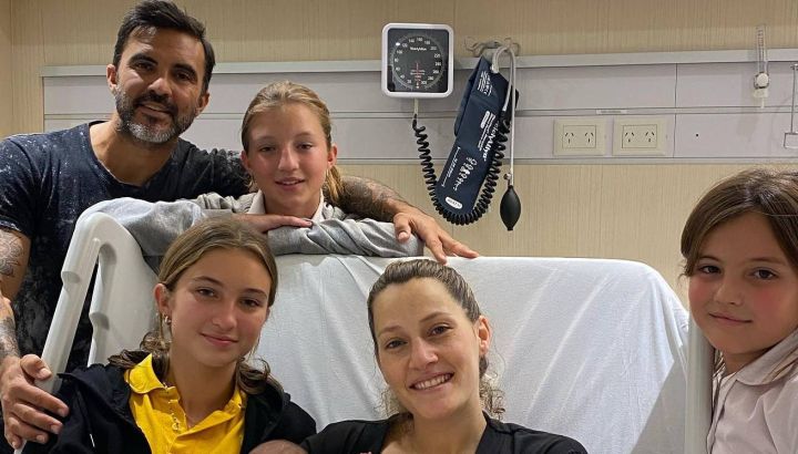 Fabián Cubero compartió el primer almuerzo familiar de Luca y sus hermanas