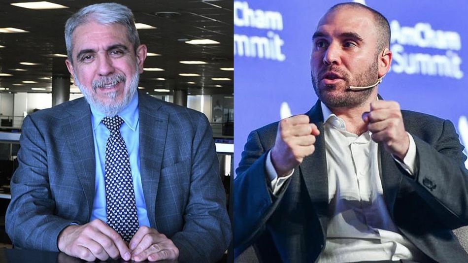 Aníbal Fernández y Martín Guzmán 20220510