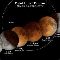 Buena parte del este de Estados Unidos y toda Sudamérica podrán ver cada etapa del eclipse lunar