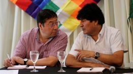 Luis Arce y Evo Morales.