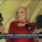 Mirtha Legrand en los Martín Fierro 2022 