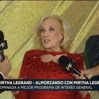 Mirtha Legrand en los Martín Fierro 2022