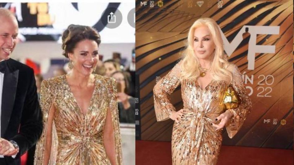 Premios Martín Fierro 2022: Susana Giménez lució un vestido que también usó Kate Middleton 