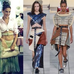 Carrie Bradshaw inspira a Louis Vuitton: los estilismos de su desfile aseguran que el cinturón se lleva a la cintura