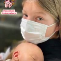 Fabián Cubero compartió el primer almuerzo familiar de Luca y sus hermanas