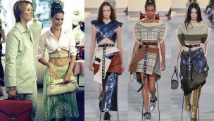 Carrie Bradshaw inspira a Louis Vuitton en su último desfile: el cinturón se lleva a la cintura