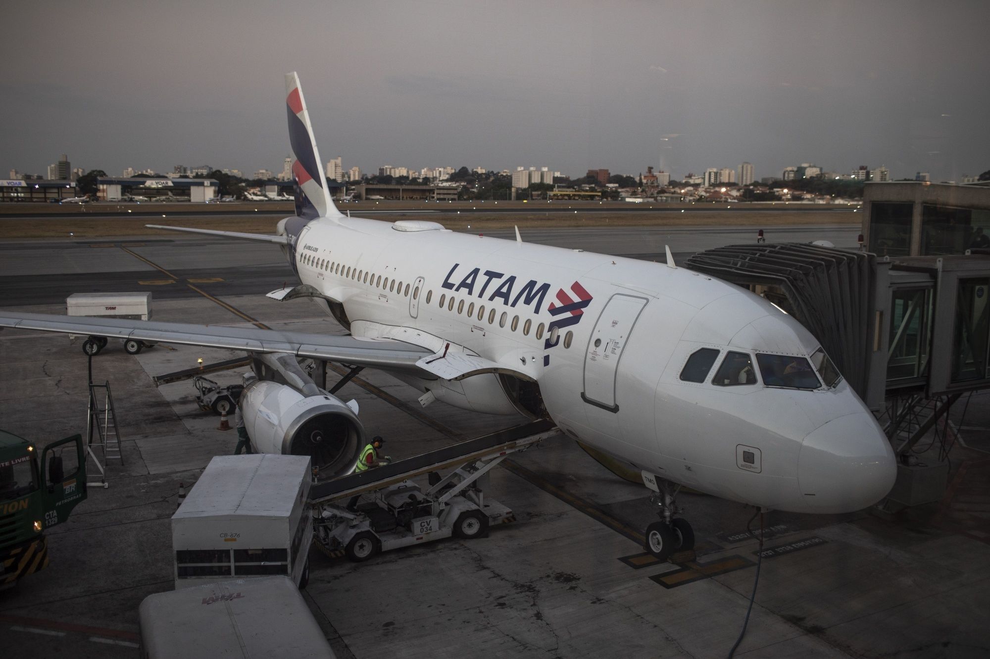 Latam Airlines Operations At Guarulhos International Airport As Company Releases Earnings