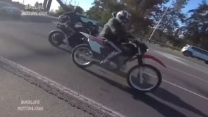 20220520 Motochorros se llevaron una moto en Panamericana