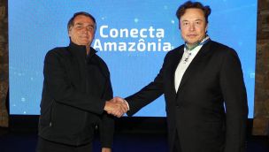 Elon Musk con Jair Bolsonaro 20220520