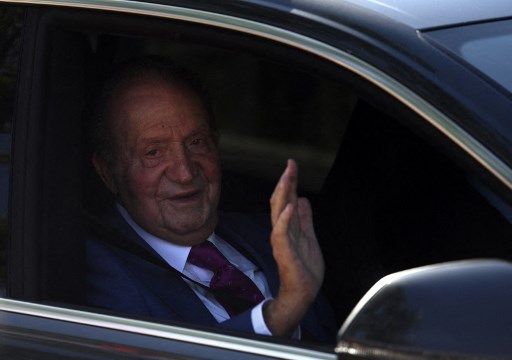 Todos los detalles de la visita del rey Juan Carlos al rey Felipe y Letizia Ortiz en Madrid