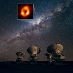 Publican la primera imagen del gran agujero negro del corazón de la Vía Láctea | Foto:ESA / Cedoc